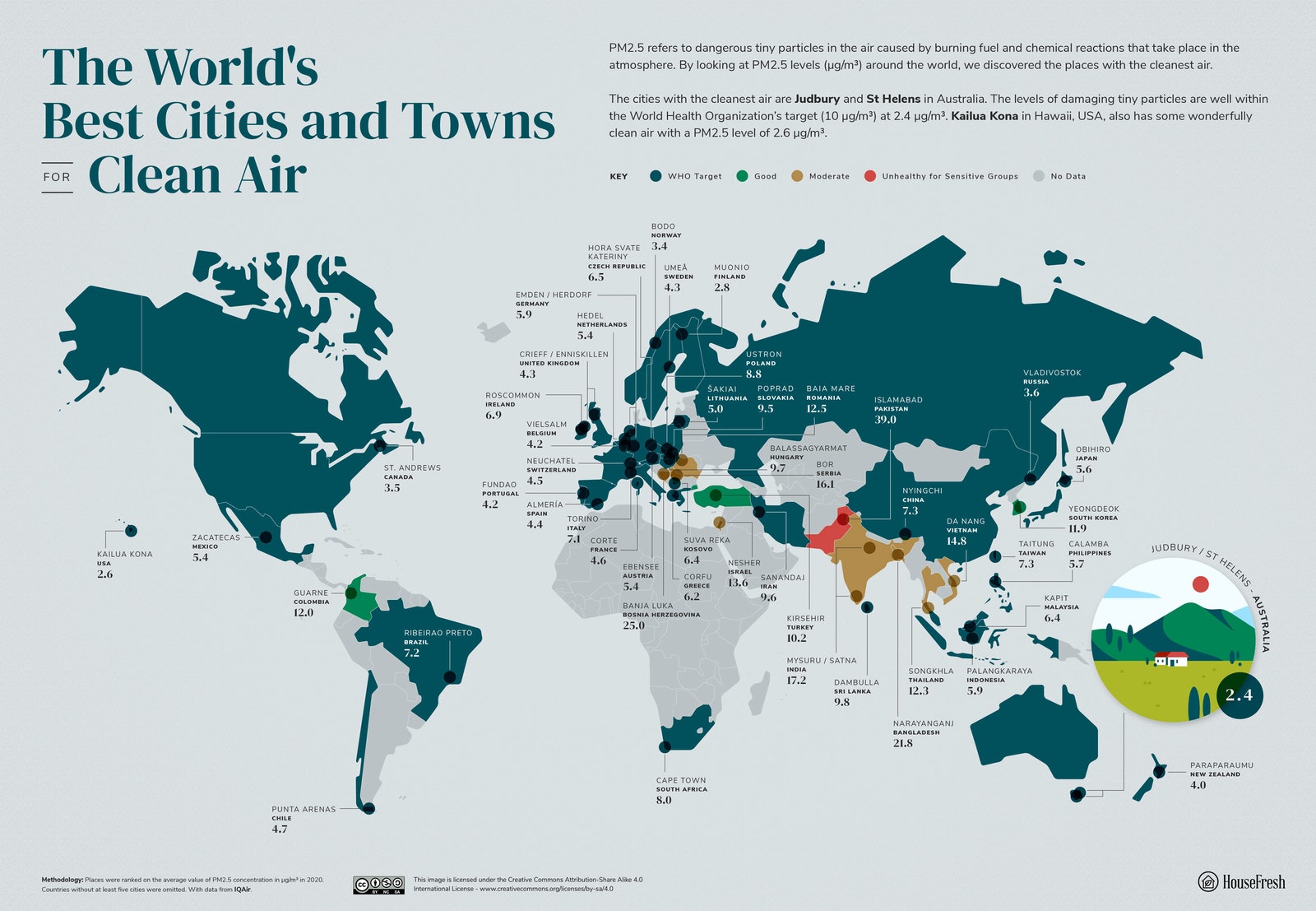 El mapa de la calidad del aire en el mundo las ciudades más y menos contaminadas Conexión Animal El mapa de la calidad del aire en el mundo las ciudades más y menos contaminadas Conexión Animal